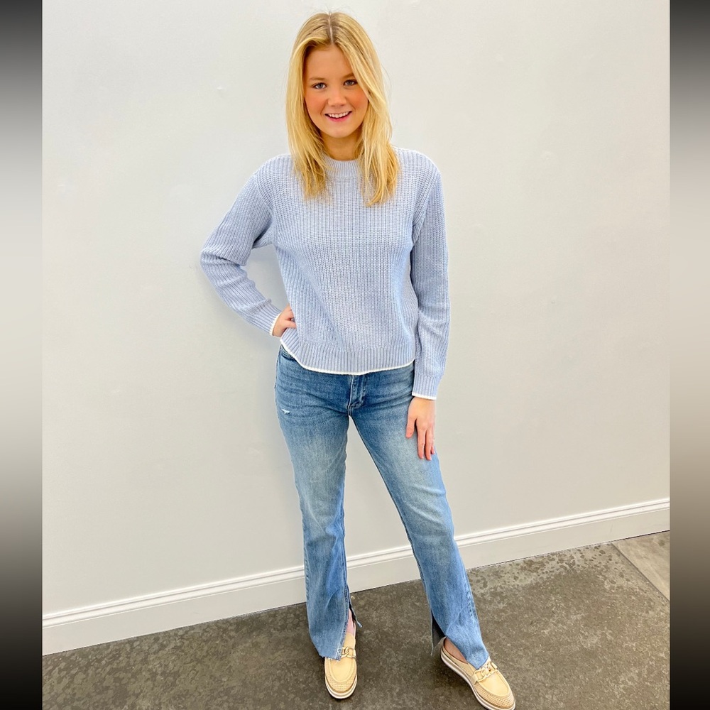 Pistola Colleen High Rise Slim Boot Cut Jeans with inside Slit in color Gramercy